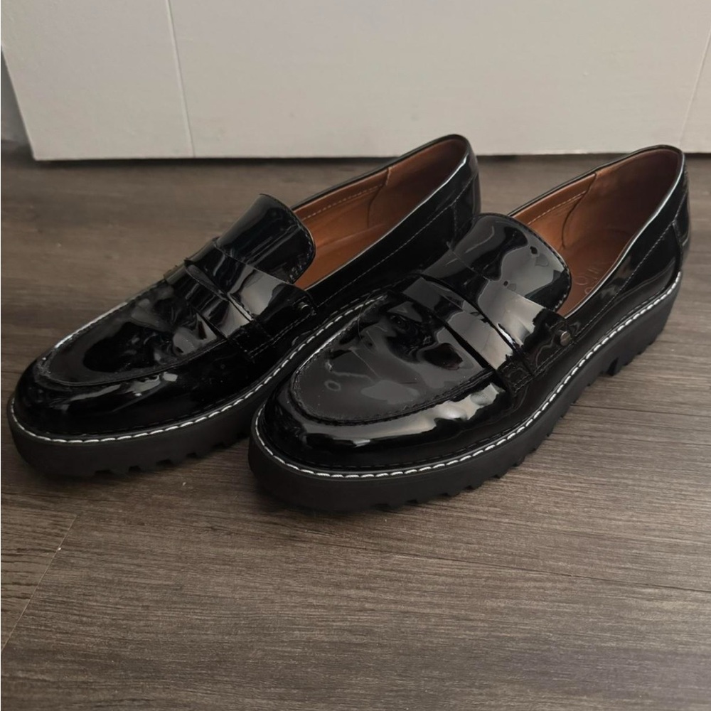 Franco Sarto Black Loafers